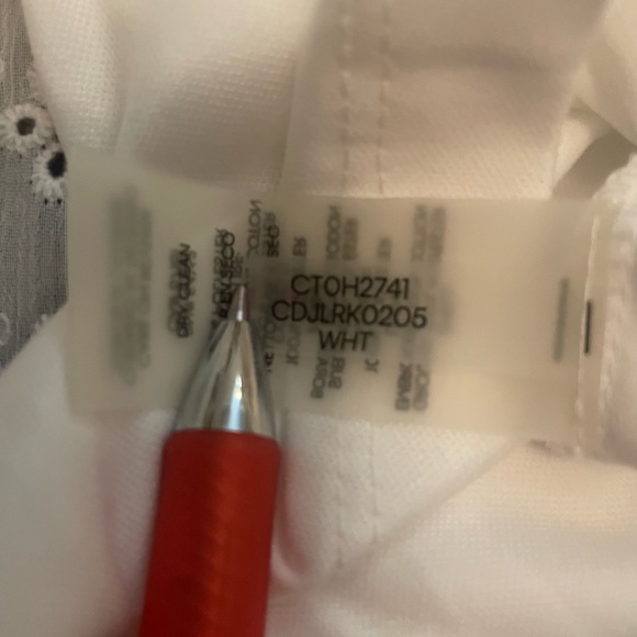 Calvin Klein White Eyelet Lace Fit & Flare Fully Lined Midi Dress: 10P - Picture 9 of 16